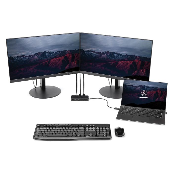 Hub USB Startech USBA2DPGB 2 Hub USB Startech USBA2DPGB 2