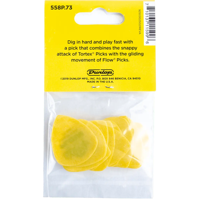 Dunlop Pack 12 Púas Tortex Flow 0.73Mm 4
