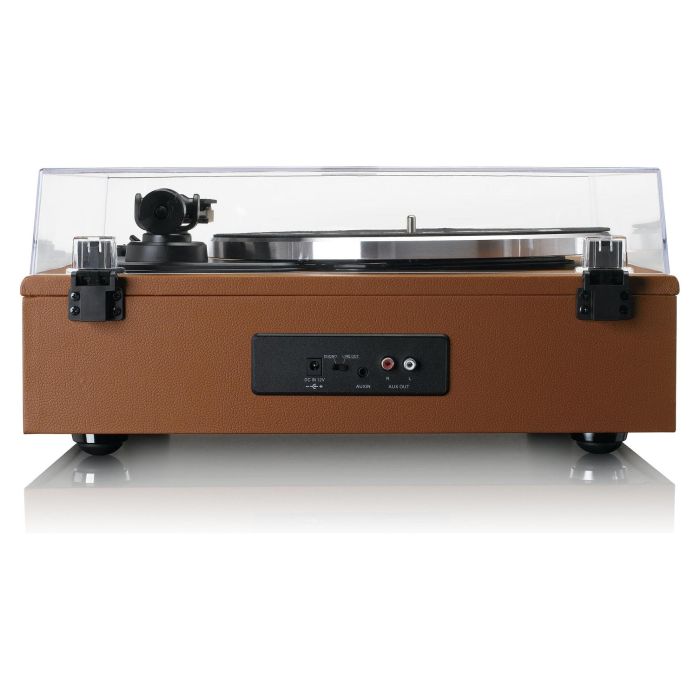 Lenco LS-430BN Tocadiscos de tracción por correa con Bluetooth, 4 altavoces integrados, 33/45 RPM, color marrón 18