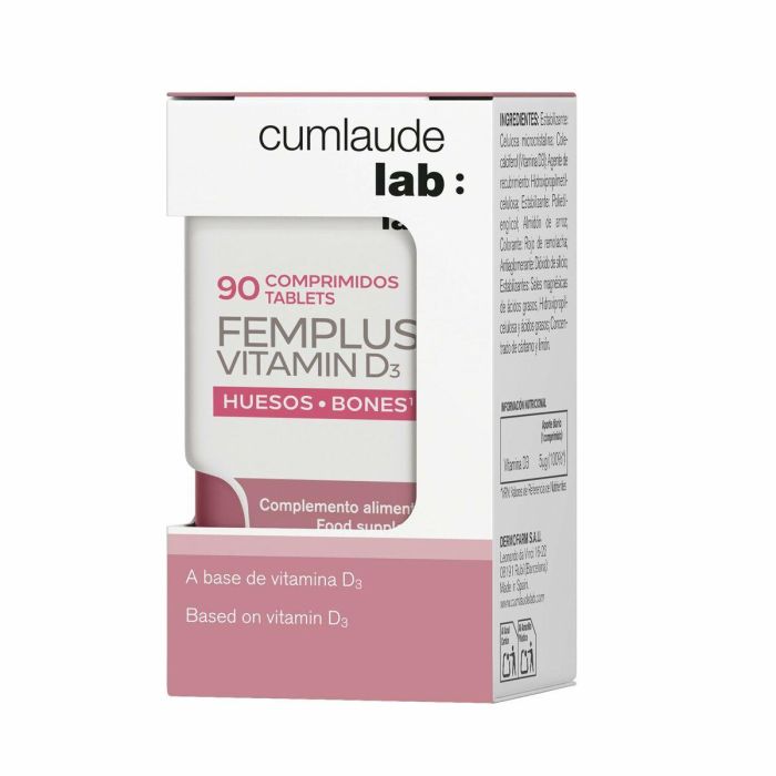 Cumlaude Lab FEMPLUS VITAMINA D3 comprimidos para salud ósea, 90 u 2 Cumlaude Lab FEMPLUS VITAMINA D3 comprimidos para salud ósea, 90 u 2