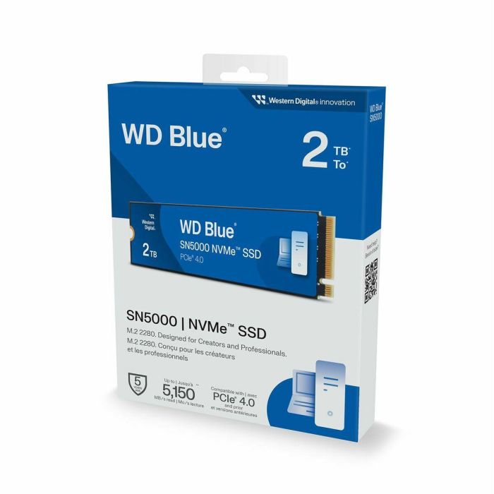 Western Digital WD SSD Blue SN5000 2TB M.2 NVMe PCIe Gen4 WDS200T4B0E 2