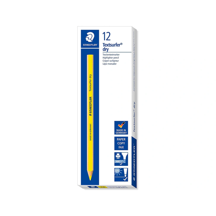 Staedtler Marcador En Seco Textsurfer Dry Amarillo Fluorescente (Set de 12) (Set de 12) 1