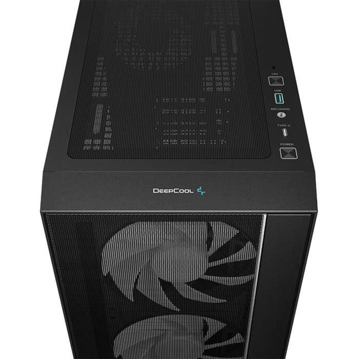 Caja para PC - DEEPCOOL - MATREXX 55 V4 Mesh C - Torre media - ATX - Vidrio templado - Frontal de malla - ARGB - Negro 1 Caja para PC - DEEPCOOL - MATREXX 55 V4 Mesh C - Torre media - ATX - Vidrio templado - Frontal de malla - ARGB - Negro 1