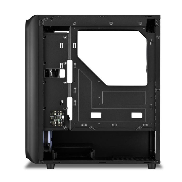 Sharkoon TK5M RGB, Caja ATX de Escritorio Negra con Panel Frontal Rejilla, 4 Ventiladores LED RGB, USB-C y Cristal Templado 6