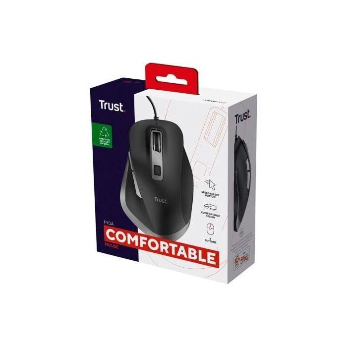 Trust Ratón Fyda Cable Usb 600-1400-2800-5000Dpi Diestro 6 Botones Negro 3 Trust Ratón Fyda Cable Usb 600-1400-2800-5000Dpi Diestro 6 Botones Negro 3