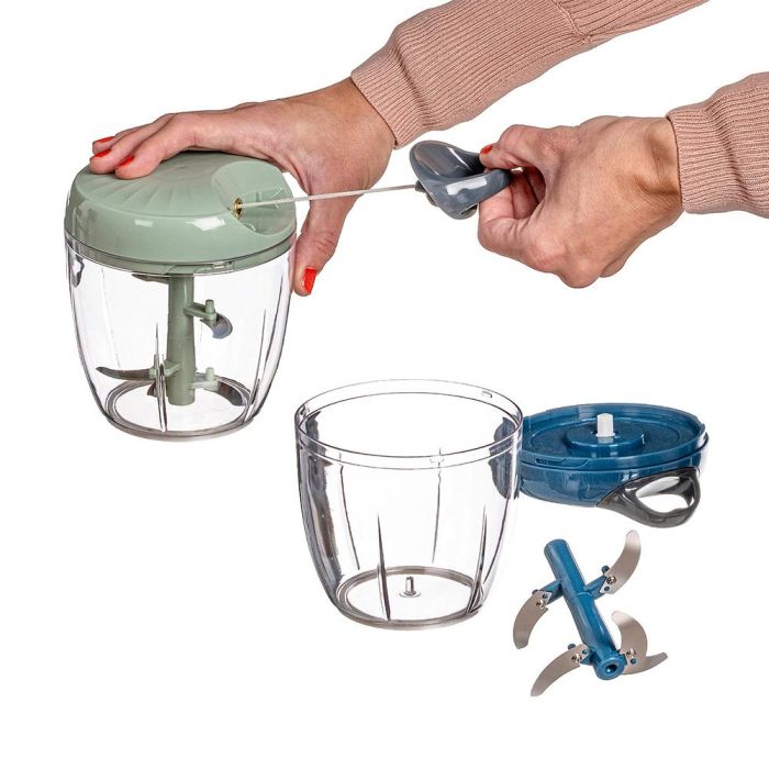 Kozina Mini picadora manual de verduras con 5 cuchillas 12 x 14 x 15 cm colores surtidos 1