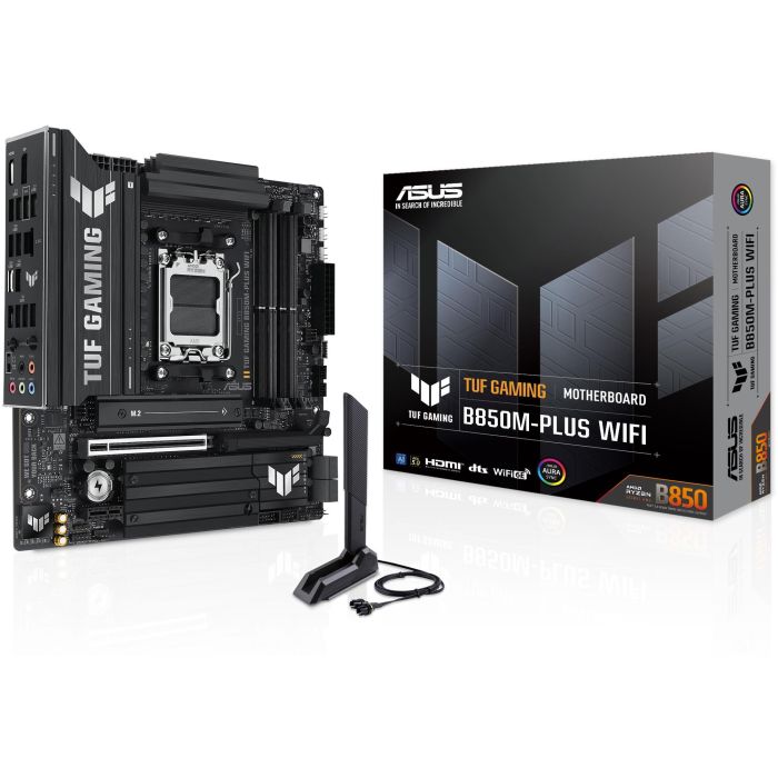 Asus TUF GAMING B850M-PLUS WiFi 90MB1IY0-M0EAY0 Placa Base Micro ATX Socket AM5 DDR5 PCIe 5.0 para AMD Ryzen