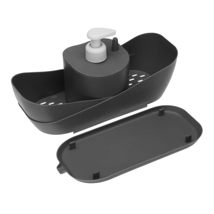 Dispensador De Jabon Gris Versa 11X26CM 2 Dispensador De Jabon Gris Versa 11X26CM 2
