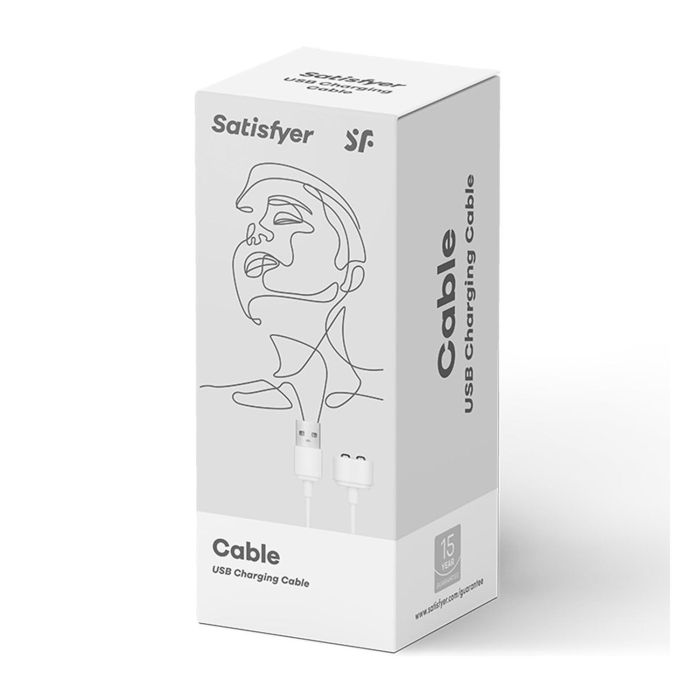 SATISFYER Cable USB cargador blanco