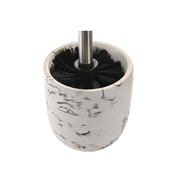 DKD Home Decor Escobillero Moderno Cemento Blanco Negro 10x36x10 cm 2 DKD Home Decor Escobillero Moderno Cemento Blanco Negro 10x36x10 cm 2