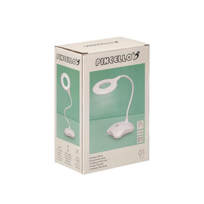 Flexo LED Circular Pincello Blanco 10.5x40x9.5 cm, USB, ABS (12 Unidades) 2 Flexo LED Circular Pincello Blanco 10.5x40x9.5 cm, USB, ABS (12 Unidades) 2