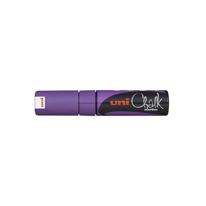 Marcador Tiza Liquida Uni-Ball Chalk Marker Pwe-8K 8.0 Mm Violeta 6 unidades