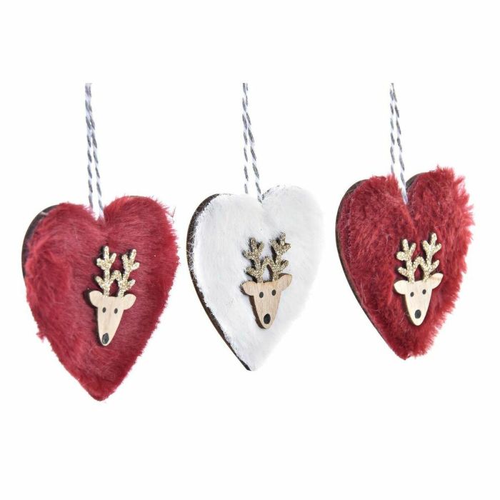 Decoracion Colgante Navidad Alpina DKD Home Decor Rojo Blanco 8 x 1 x 21 cm Set de 3 (2 Unidades) 3 Decoracion Colgante Navidad Alpina DKD Home Decor Rojo Blanco 8 x 1 x 21 cm Set de 3 (2 Unidades) 3