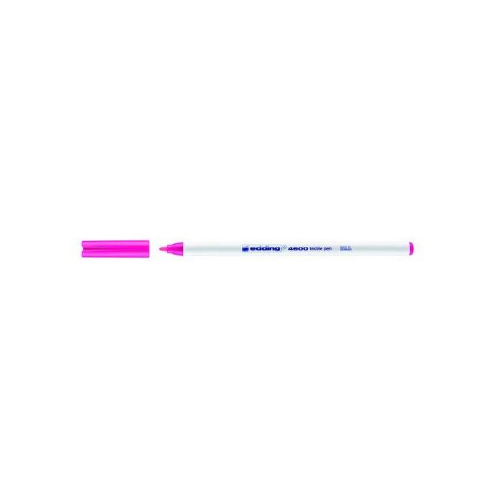 Marcador Textil Edding 4600 (Fino) Rosa Neon 10 unidades