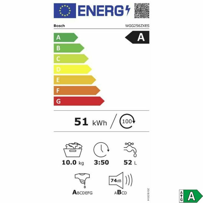 Lavadora BOSCH WGG256ZXES 60 cm 1400 rpm 10 kg 17 Lavadora BOSCH WGG256ZXES 60 cm 1400 rpm 10 kg 17
