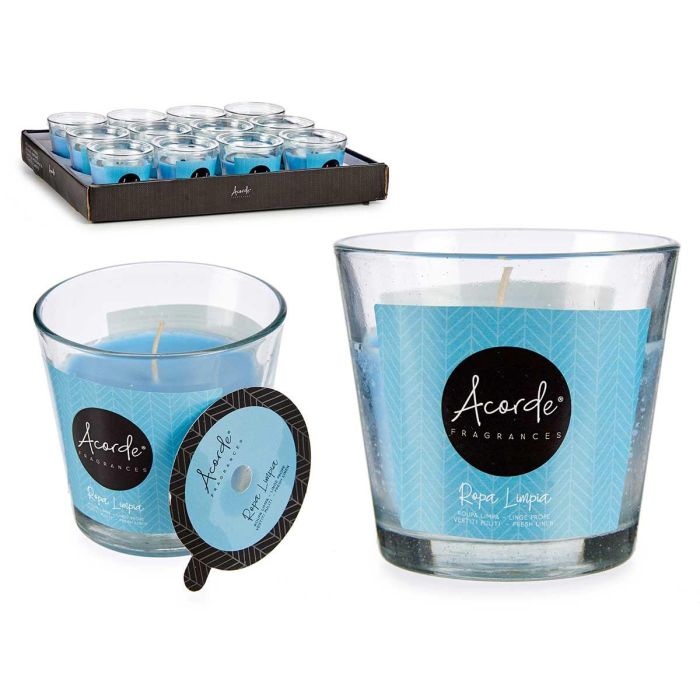 Vela Vaso Ropa Limpia 28H Acorde 8X8CM (12 Unidades) Vela Vaso Ropa Limpia 28H Acorde 8X8CM (12 Unidades)