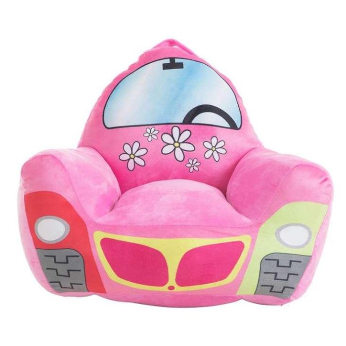 Sillón coche flower rosa 52x48x51 cm Sillón coche flower rosa 52x48x51 cm