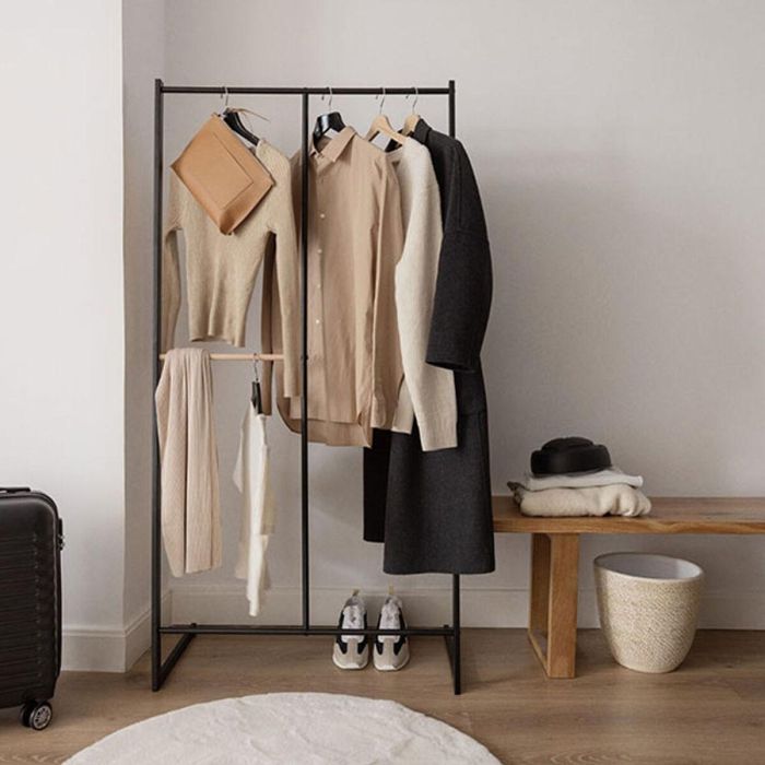 Perchero de Pie Newlux Hangy One 15 Negro Metal 80 x 40 x 160 cm 3 Perchero de Pie Newlux Hangy One 15 Negro Metal 80 x 40 x 160 cm 3