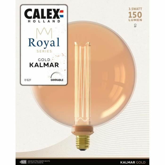 Bombilla LED E27 - CALEX - Royal Kalmar - Filamento - 3,5 W - 150 lm - 1800 K - Regulable - Oro blanco cálido 2