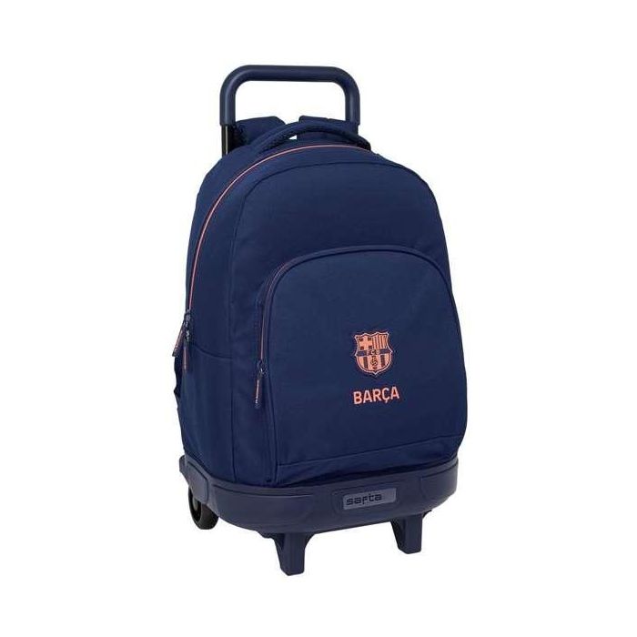 Safta Mochila Grande con Ruedas Compact Extraíble F.C. Barcelona 2ª Equipación 33x45x22cm
