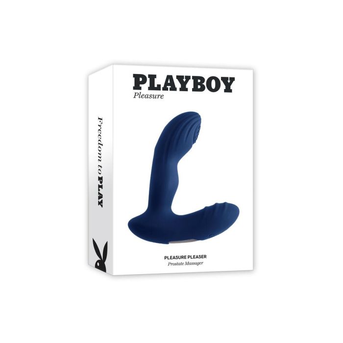 Vibrador Anal Negro Playboy Azul 15