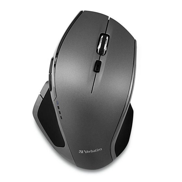 Verbatim Ratón Inalámbrico 8 Botones Deluxe LED Azul Multi-Superficie 800/1300/1600 DPI 2.4GHz Nano USB Ergonómico 1