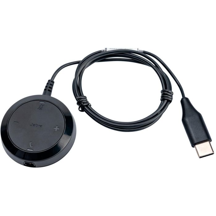 Jabra 14208-35 - Cable de control USB-C para auriculares Evolve 30 II Link MS, Conector de 3,5 mm, Color Negro
