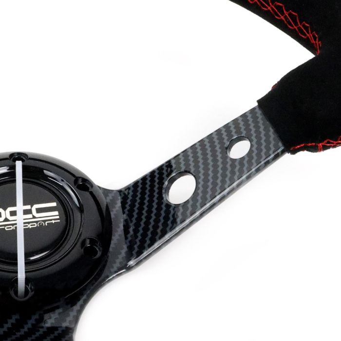 Volante Racing OCC Motorsport Negro Negro/Rojo Rojo/Negro Ø 35 cm 6 Volante Racing OCC Motorsport Negro Negro/Rojo Rojo/Negro Ø 35 cm 6