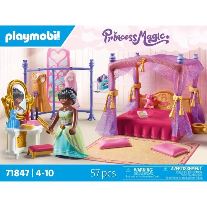 Playmobil 71847 Habitación con Vestidor Princesa Accesorios de Moda Juego de Rol a partir de 4 años Plástico y Tela 148cm 4