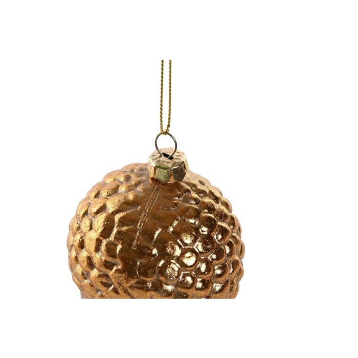 DKD Home Decor Decoración Colgante de Navidad Tipo Bellota Tradicional Dorado PVC - Pack 12 Unidades - 6x7.8x6 cm 1 DKD Home Decor Decoración Colgante de Navidad Tipo Bellota Tradicional Dorado PVC - Pack 12 Unidades - 6x7.8x6 cm 1