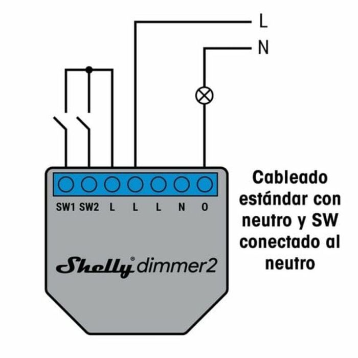 Shelly Dimmer 2 Regulador de intensidad LED WiFi con función de medición Unterputz 200W/220W AC 100/230V IEEE 802.11b/g/n 9 Shelly Dimmer 2 Regulador de intensidad LED WiFi con función de medición Unterputz 200W/220W AC 100/230V IEEE 802.11b/g/n 9