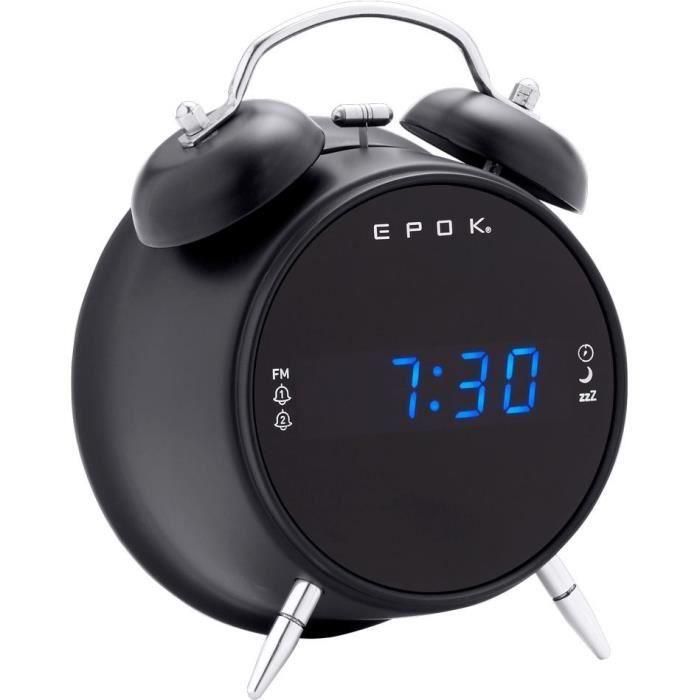 BIGBEN RR90EPOKN EPOK Radio reloj despertador - Doble alarma - Negro 1