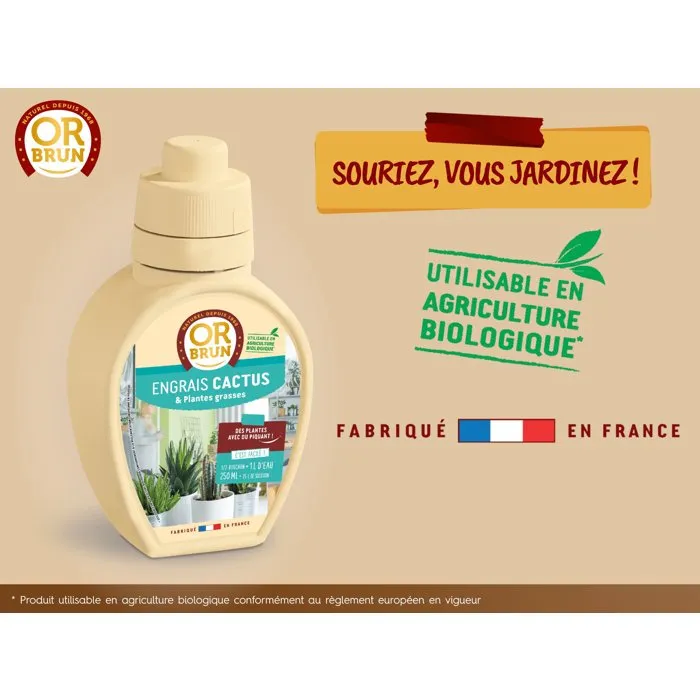 Or Brun Cactus Fertilizante Oro Marron 250 Ml 4