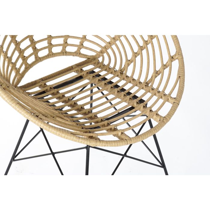 DKD Home Decor Silla de Jardín y Terraza Marrón/Blanco, 64x78x72 cm, Ratán Sintético y Metal, Juego de 2 Unidades 1 DKD Home Decor Silla de Jardín y Terraza Marrón/Blanco, 64x78x72 cm, Ratán Sintético y Metal, Juego de 2 Unidades 1
