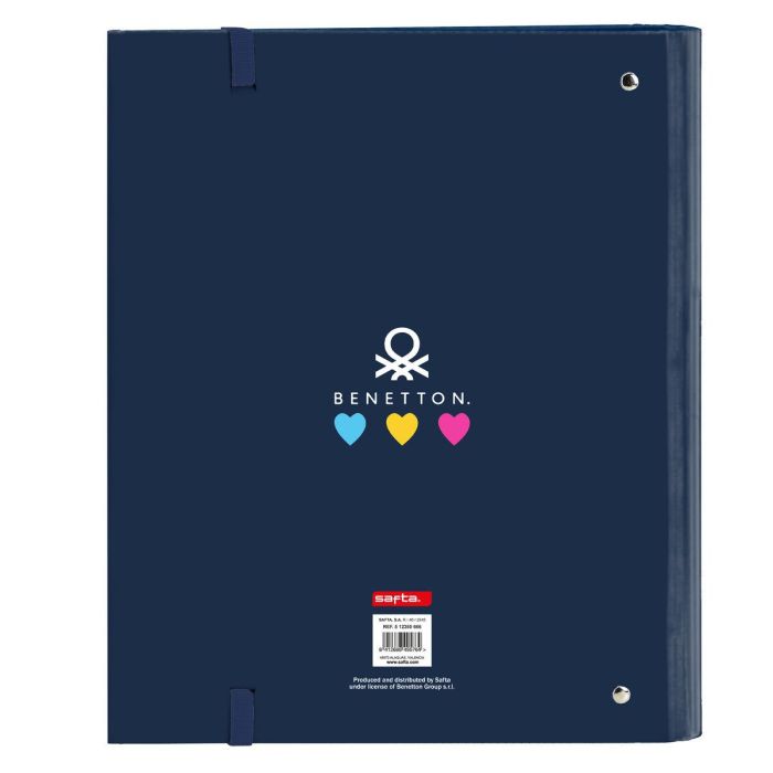 Carpeta de anillas Benetton Love Azul marino (27 x 32 x 3.5 cm) 1 Carpeta de anillas Benetton Love Azul marino (27 x 32 x 3.5 cm) 1