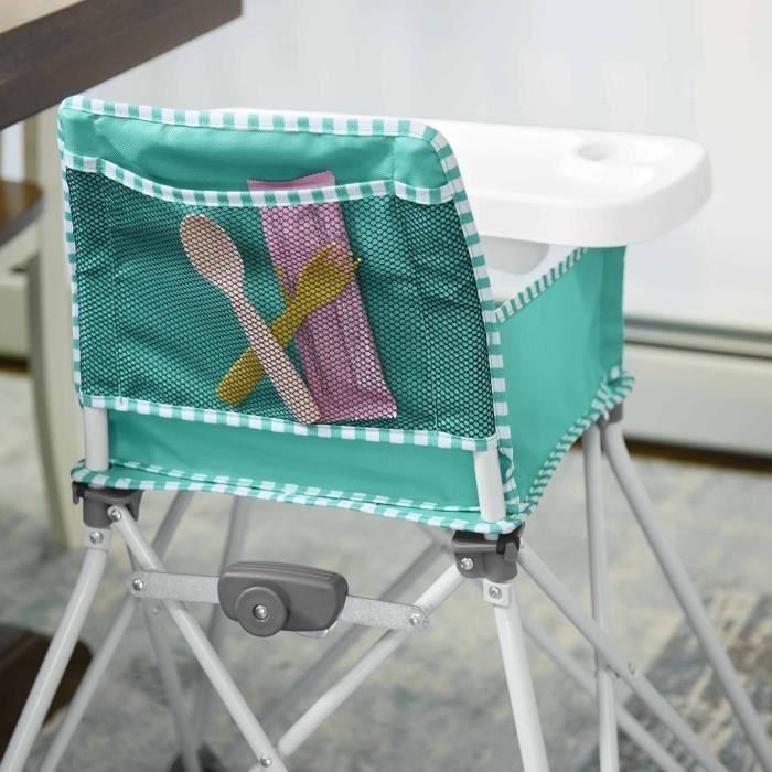 BRIGHT STARS Pop N Dine - Trona para comidas de bebé, plegable, portátil, de viaje, ligera, fácil de limpiar, bolsa de transporte incluida 4 BRIGHT STARS Pop N Dine - Trona para comidas de bebé, plegable, portátil, de viaje, ligera, fácil de limpiar, bolsa de transporte incluida 4