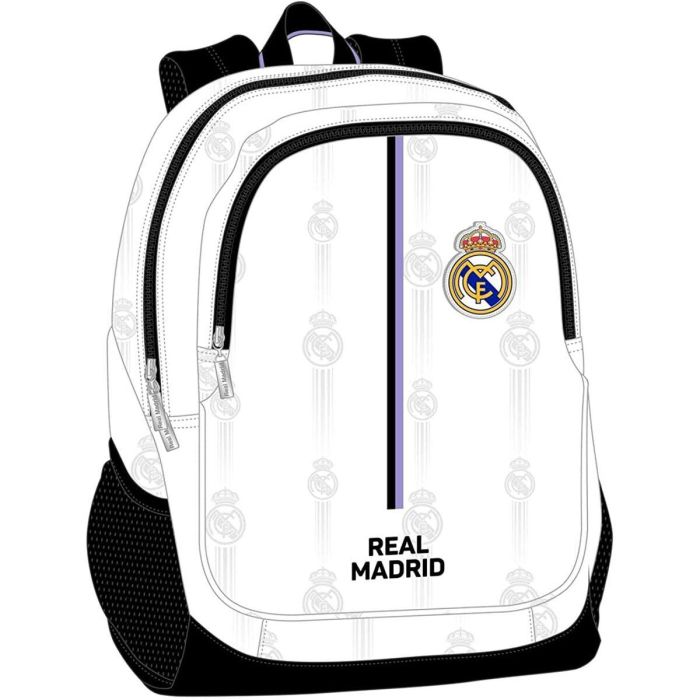 Mochila Escolar Real Madrid C.F. Negro Blanco (32 x 44 x 16 cm) 1