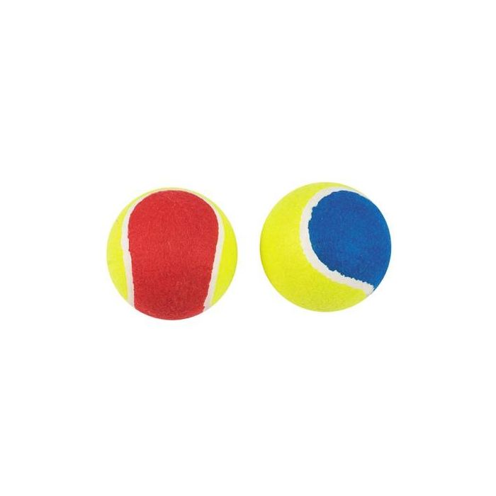 Nayeco Pelota de Tenis para Perros - Pack de 2 Unidades, 6cm de Diámetro, Juguete Lanza y Recoge