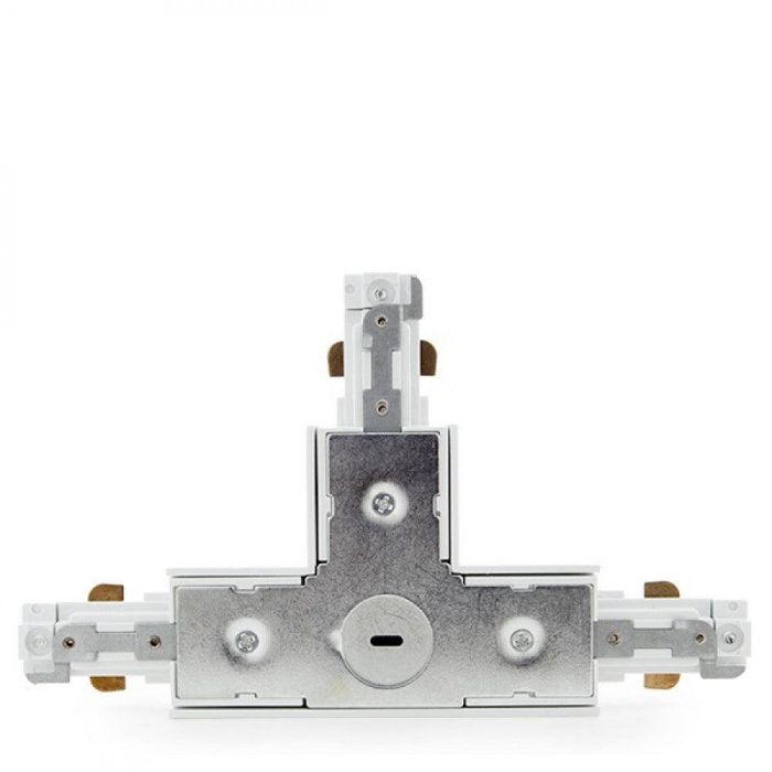 Conector T para Carril Bifásico Focos LED Blanco 1 Conector T para Carril Bifásico Focos LED Blanco 1