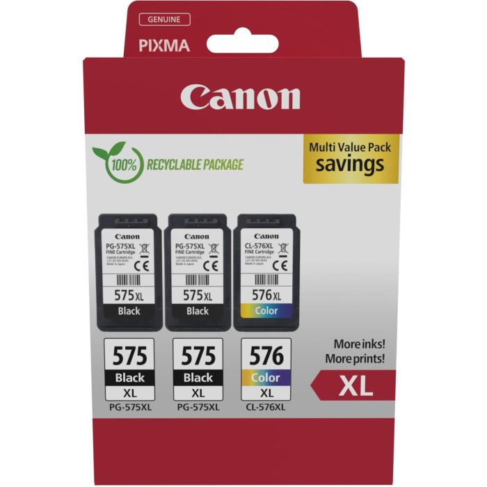Canon Tinte PG-575XL/CL-576XL 5437C004 3er Multipack (2xBK/Color) 1