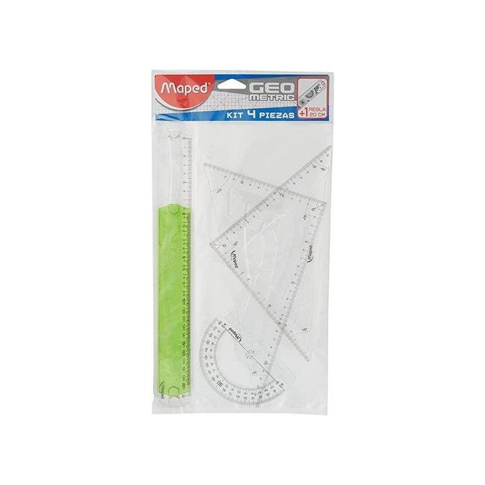 Kit De Reglas Maped (4 Piezas + 1 Regalo)