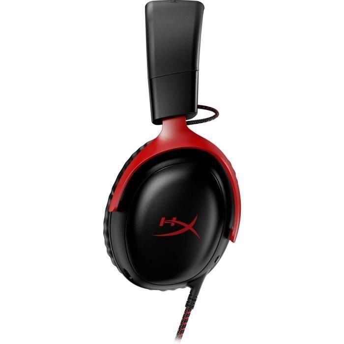 Auriculares para juegos con cable - HyperX Cloud III - para PC y consola - Negro/Rojo 1