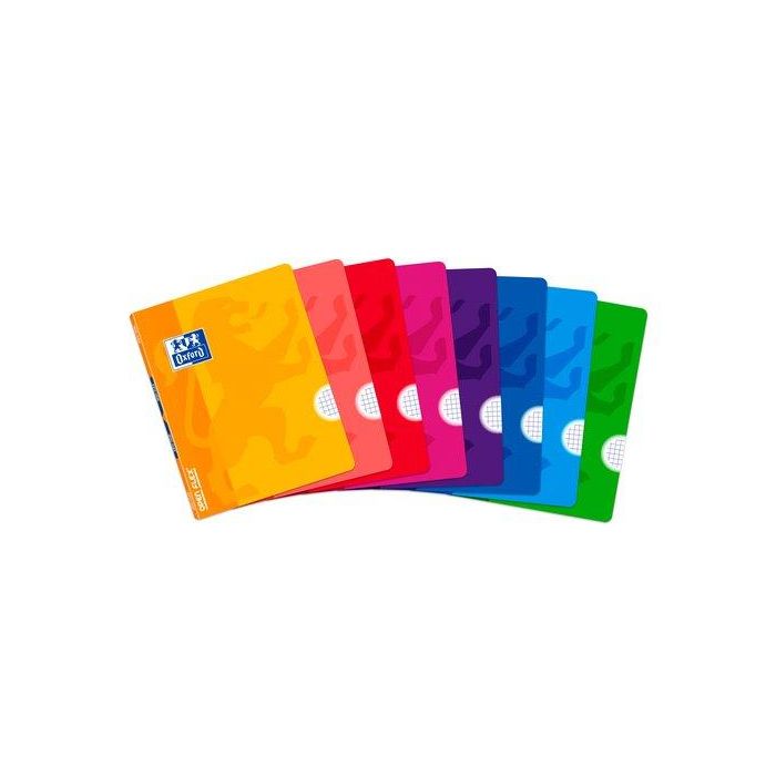 Libreta Grapada Oxford School Openflex A5 48H Cuadric.4X4 Col.Sur.(7) 10 unidades