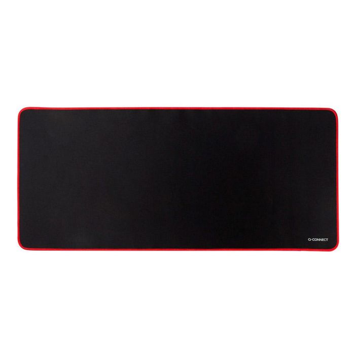 Alfombrilla Para Raton Q-Connect XXL Negra Con Borde Rojo 900x400 mm