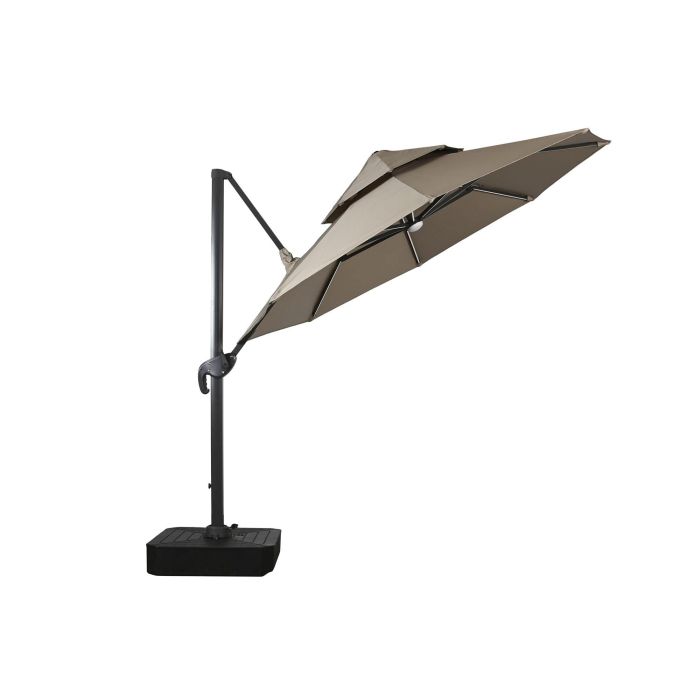 Parasol Terraza Y Jardin DKD Home Decor Marron Claro Gris Oscuro 350 x 280 x 290 cm 1 Parasol Terraza Y Jardin DKD Home Decor Marron Claro Gris Oscuro 350 x 280 x 290 cm 1