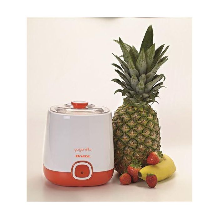Ariete 621/1 Yogurtera para Yogur Clásico y Griego, 1 Litro, Diseño Moderno, Luz, Tapa Doble, Cesta Filtrante, Lavavajillas 1 Ariete 621/1 Yogurtera para Yogur Clásico y Griego, 1 Litro, Diseño Moderno, Luz, Tapa Doble, Cesta Filtrante, Lavavajillas 1