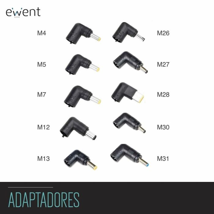 Ewent EW3965 adaptador e inversor de corriente Interior 65 W Negro 1 Ewent EW3965 adaptador e inversor de corriente Interior 65 W Negro 1