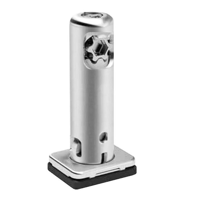 Italiana Ferramenta Rekord Tech H32 B/Rect. Pie Nivelador Regulable Altura 10mm Máx. Base Rectangular
