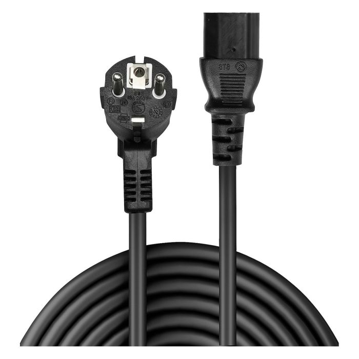 Lindy Cable de Alimentación Schuko 2 Pines a IEC C13, 3m, Negro 1