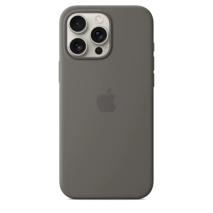 Apple Funda de Silicona con MagSafe para iPhone 16 Pro Max - Gris Piedra 1